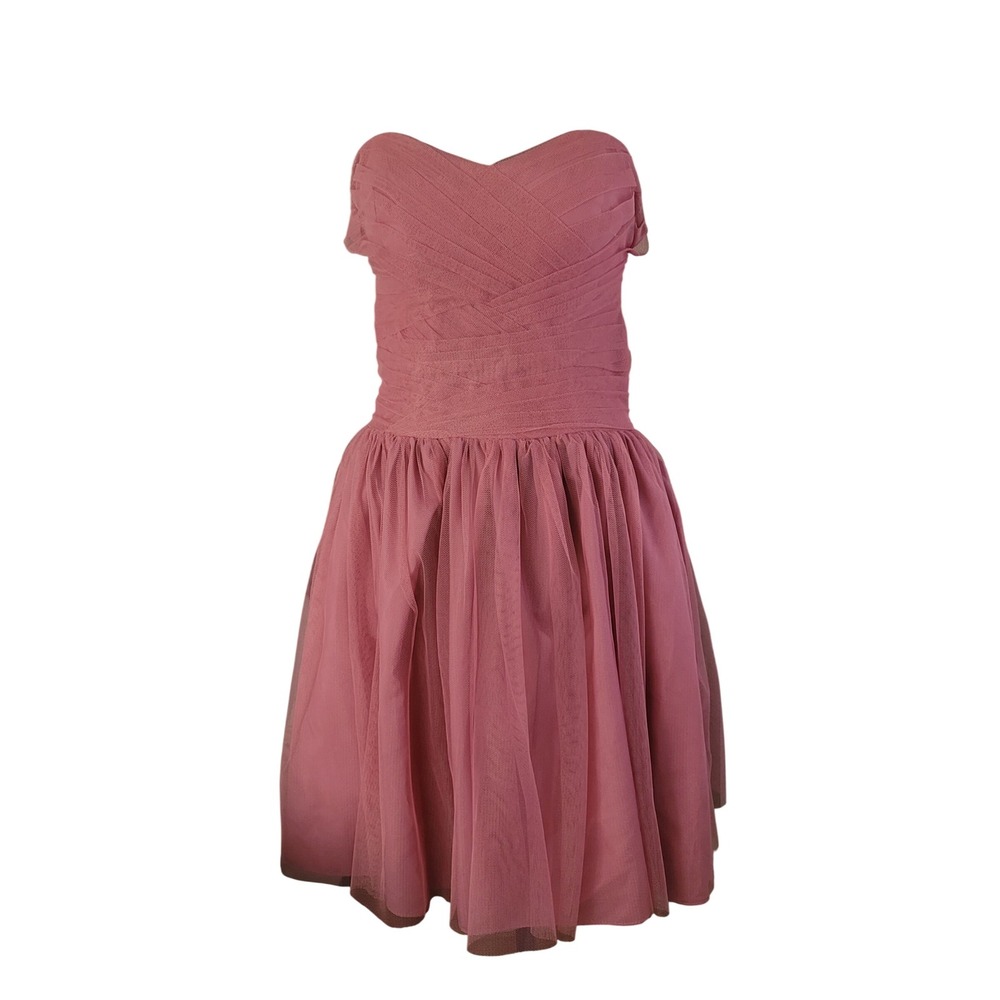 Bill Levkoff Formal Babydoll Dress Ethereal Fairy Angelcore Strapless‎ Tulle 8